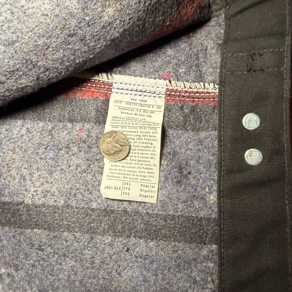 Carhartt Detroit Black Men's‎ Jacket - Picture 4 of 6